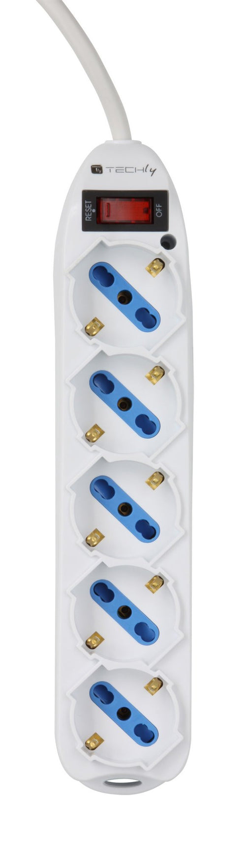 Multipresa 5 Posti Italiana Bipasso / Schuko con spina 10A