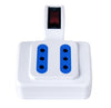 Adattatore con spina 10A e 4 prese Italiane 10A