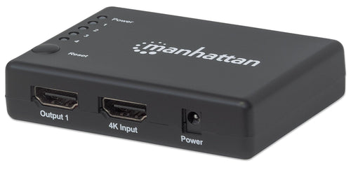 Splitter HDMI 4K UHD 3D con LED 4 vie