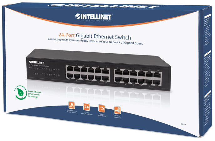 Gigabit Ethernet Switch 24 porte desktop/rack