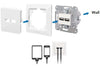 Presa a Muro 2 porte USB Bianco
