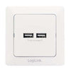 Presa a Muro 2 porte USB Bianco