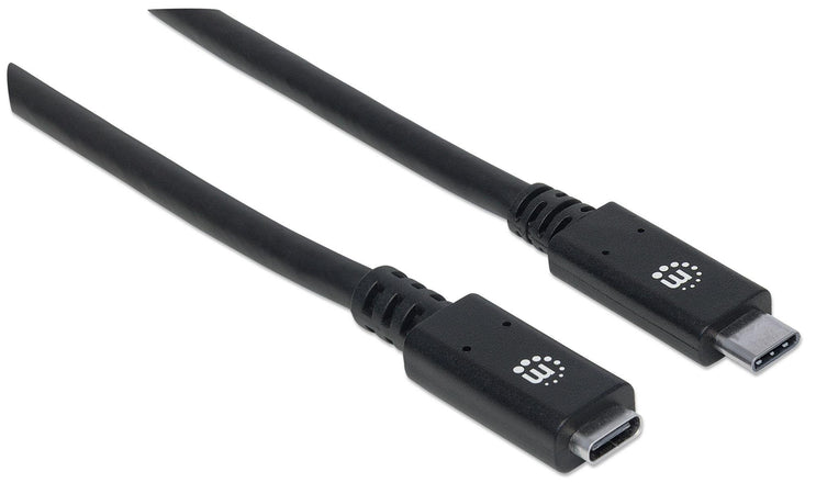 Cavo prolunga USB 3.2 Gen 2 SuperSpeed+ USB-C&trade Maschio/Femmina 0,5m Nero