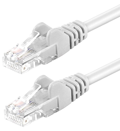 Cavo di rete Patch in Rame Cat. 6 Bianco UTP 15 m