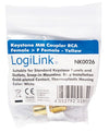 Adattatore Keystone RCA/F F/F Giallo