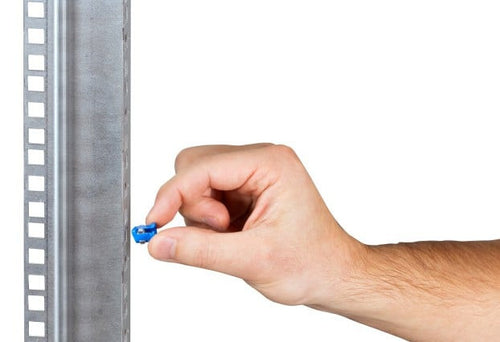 Kit Set 50 Viti, 50 Dadi prigionieri e 50 Rondelle per Montaggio Rack Silver