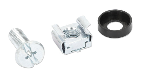 Kit Set 50 Viti 50 Dadi e 50 Rondelle per Montaggio Rack Silver