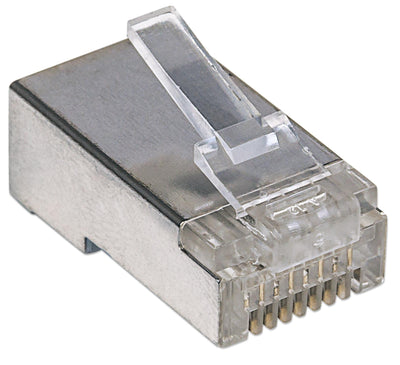 Confezione da 100 Plug Modulari RJ45 Cat.5e STP