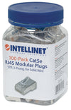 Confezione da 100 Plug Modulari RJ45 Cat.5e STP