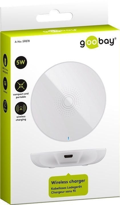 Caricabatterie Wireless Fast Qi Stand 5W Bianco