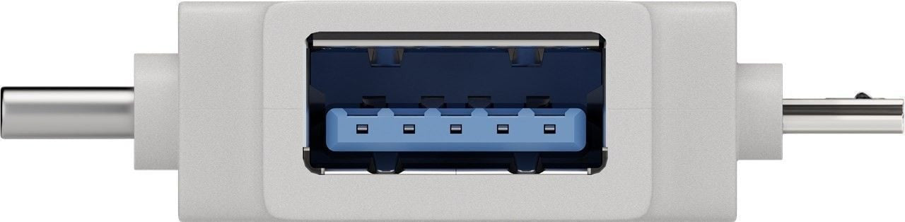 Adattatore a T USB-A, Micro-B e USB-C&trade Bianco