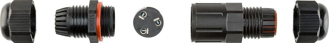 Connettore Elettrico Impermeabile per Cavo IP68 da Esterno Lunghezza 7.5 cm
