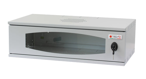Armadio Rack 19'' a Muro 3U prof. 320 Grigio Assemblato