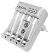 Caricabatterie per AA / AAA / 9V Ni-MH / Ni-Cd
