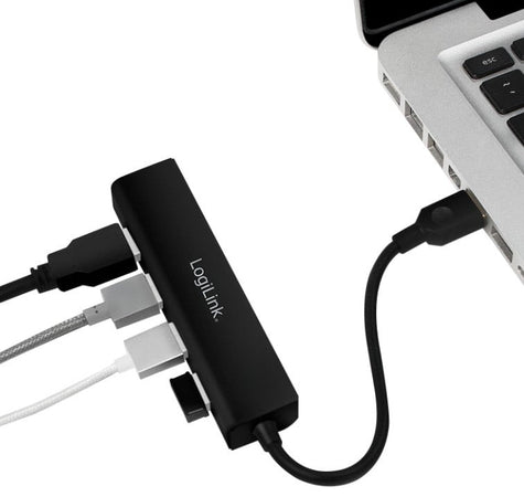 Hub USB3.0 4 Porte Nero