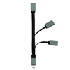 Hub Flessibile USB-C&trade SuperSpeed 3 Porte USB3.0 A Femmina Nero