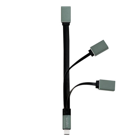 Hub Flessibile USB-C&trade SuperSpeed 3 Porte USB3.0 A Femmina Nero
