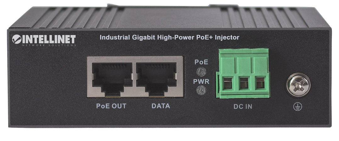 Iniettore Industriale per Guida DIN Gigabit High-Power PoE+ 30W