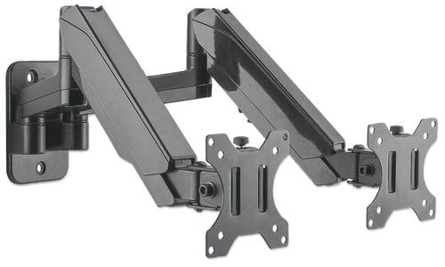 Staffa a Muro con Molla a Gas per due Monitor 17-32''