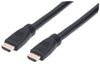 Cavo HDMI CL3 High Speed con Ethernet A/A M/M 15m Nero