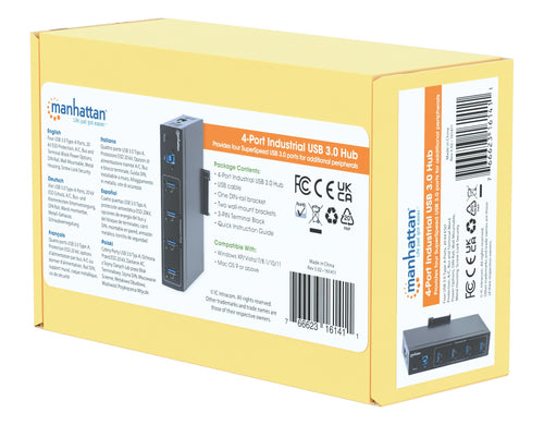 Hub Industriale USB 3.0 4 Porte