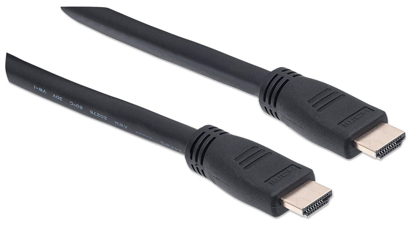 Cavo HDMI CL3 High Speed con Ethernet A/A M/M 15m Nero