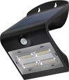 Lampada LED Solare a Muro 3,2W IP65 Sensore di Movimento Nero