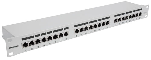 Pannello Patch FTP 24 porte 19'' Cat6a Grigio