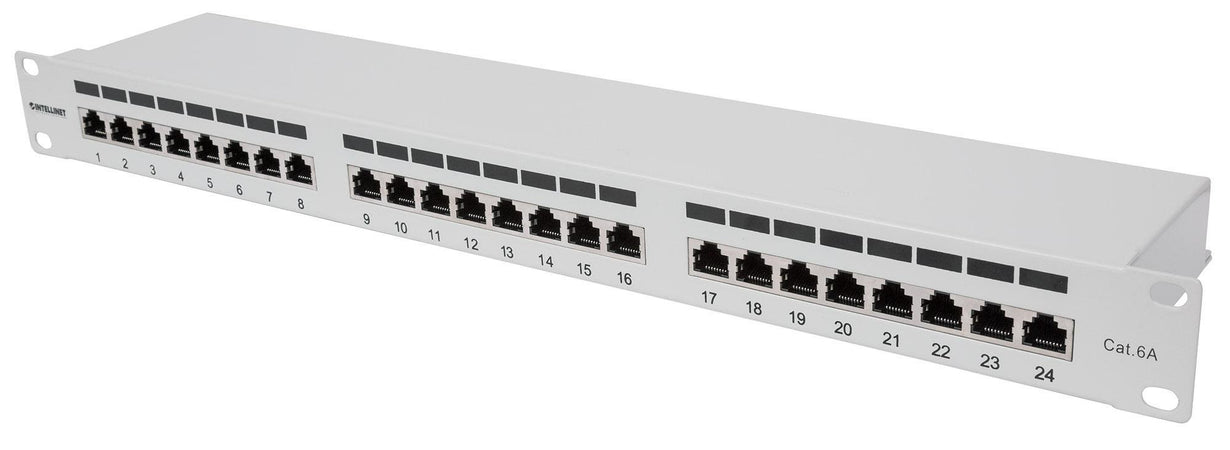 Pannello Patch FTP 24 porte 19'' Cat6a Grigio