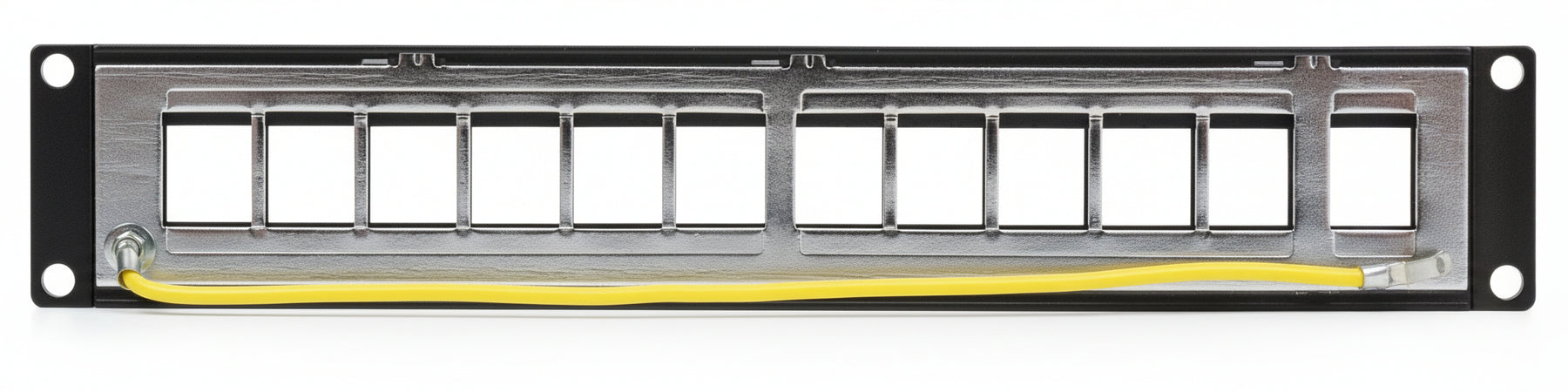 Pannello Patch Modulare Senza Frutti 24 Posti Nero