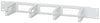 Pannello Passacavi 19'' 4 anelli in plastica 1U Grigio