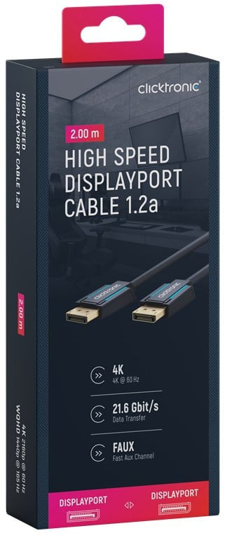 Cavo Audio/Video DisplayPort M/M 2m Alta Qualità