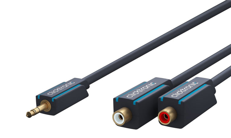 Cavo Audio Stereo 2 RCA F a Jack 3.5 mm M 0,10 m Alta Qualit&agrave