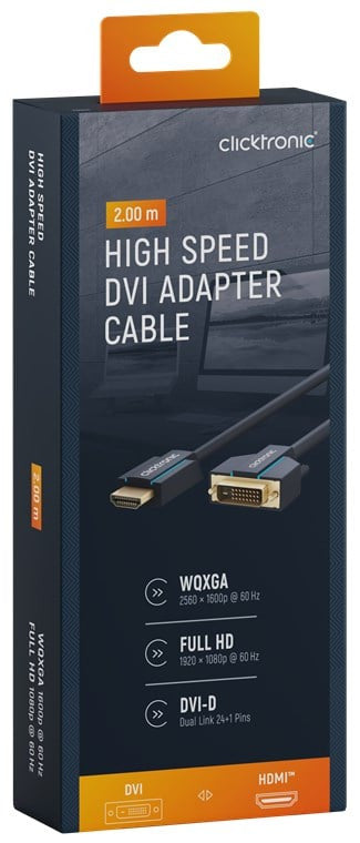 Cavo Video HDMI DVI-D M/M 2 m Alta Qualità