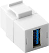Adattatore Keystone 2x USB 3.0 A Femmina Bianco