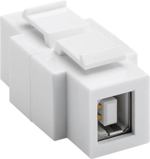 Adattatore Keystone USB2.0 A/B Installabile in Entrambi i Lati