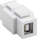 Adattatore Keystone USB2.0 A/B Installabile in Entrambi i Lati
