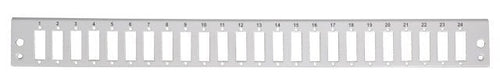 Pannello di distribuzione 24 bussole SC Duplex / LC Quad 1U Grigio