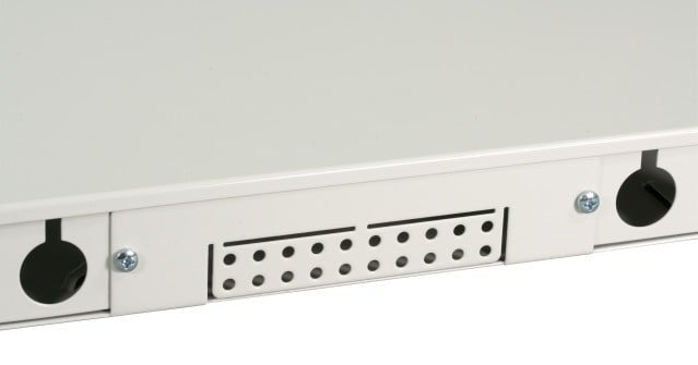 Box Ottico Versione Scorrevole 1U Senza Pannello Frontale Grigio