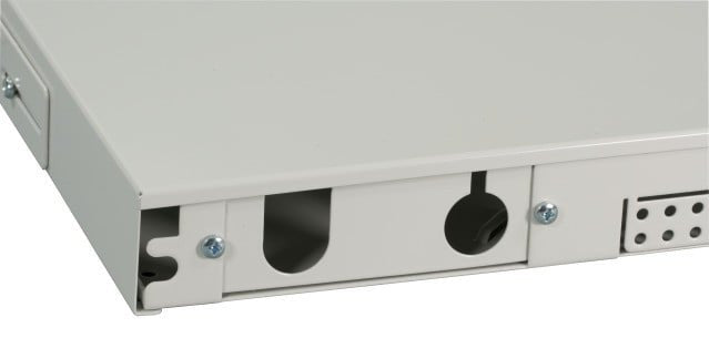 Box Ottico Versione Scorrevole 1U Senza Pannello Frontale Grigio