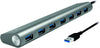 Hub USB 3.0 SuperSpeed 7 porte Alluminio Silver