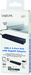 Hub USB-C&trade SuperSpeed 3 Porte USB-A 3.0 Femmina Nero