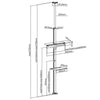 Supporto da Pavimento a Soffitto per TV LCD/LED/Plasma 37-70''