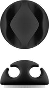 Clip Fermacavo Set da 5 pz Varie Misure Nero