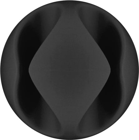 Set 6 Fermacavo da Scrivania a due posti Nero