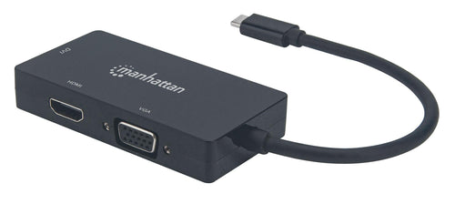 Convertitore Audio Video USB-C&trade 3-in-1 Multiporta HDMI DVI VGA