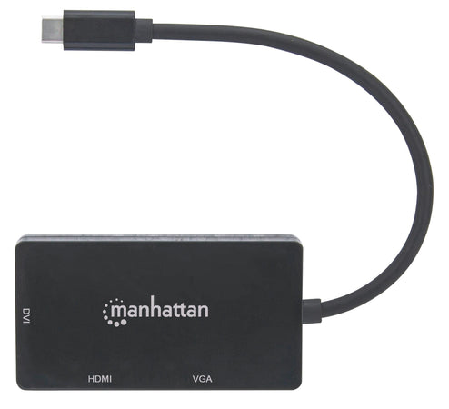 Convertitore Audio Video USB-C&trade 3-in-1 Multiporta HDMI DVI VGA