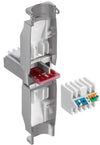 Plug RJ45 Cat.6 Schermato STP Tooless con fermacavo