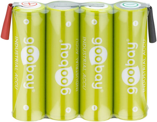 Batterie ricaricabili NiMH 4xAA HR6 2100 mAh 4.8V a saldare