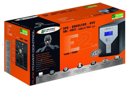 Gruppo di Continuit&agrave UPS E2 1500VA LCD Line Interactive Onda Sinusoidale